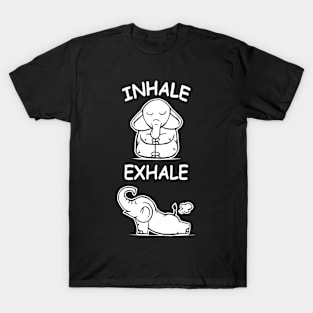 Elephant inhale exhale T-Shirt